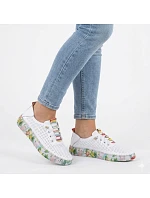 Dámske kožené poltopánky biele Artiker 58C0597