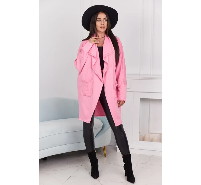 Kapska s vreckami svetlo ružová Kapska s vreckami svetlo ružová