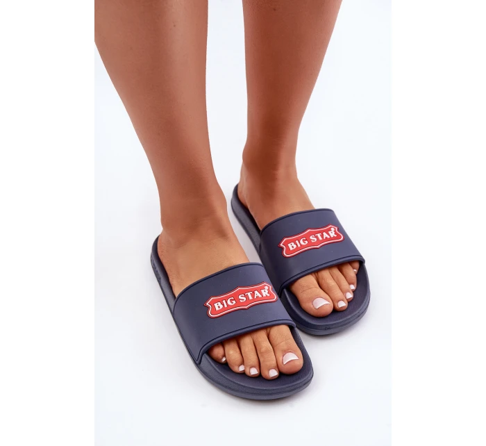 Dámské pantofle Big Star model 21676358 tmavě modré - Big Star Shoes