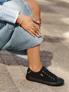 Materiałowe Trampki Damskie Big Star RR274765 Czarne