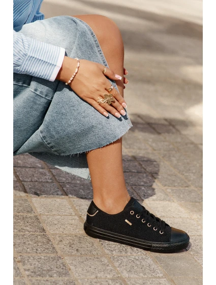 Dámské Textilní Tenisky Big Star model 21693828 Černé - Big Star Shoes