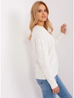 Sweter AT SW model 18900614 ecru - FPrice Sweter AT SW model 18900614 ecru - FPrice