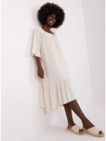 Sukienka DHJ SK model 18729916 jasny beżowy - FPrice