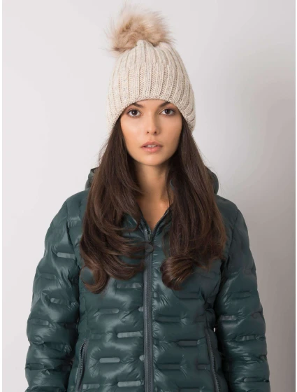 Dámská čepice model 15837242 béžová - FPrice