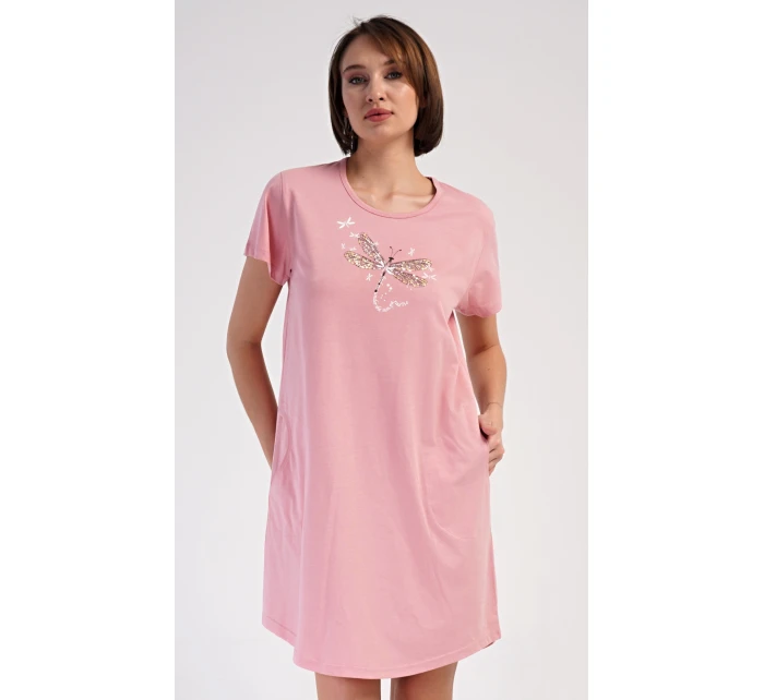 Dámske domáce šaty s krátkymi rukávmi Vanda Dámske domáce šaty s krátkymi rukávmi Vanda