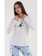 Dámske pyžamo dlhé Tučniak na ľade