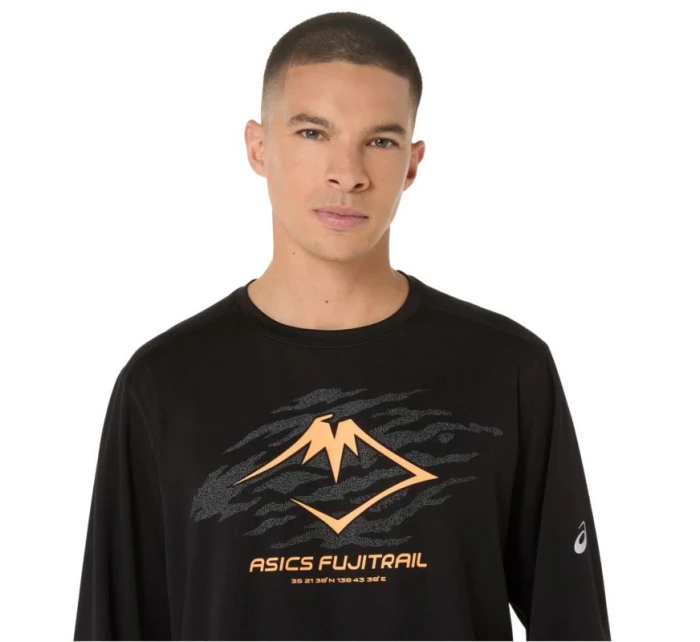 ASICS Fujitrail Logo LS Top 2011D391-001 Black L