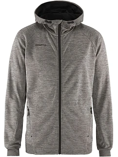 Craft Corporate ADV Unify Hoodie Jacket M Pánska bunda s kapucňou 81.9132 tmavošedá melírovaná