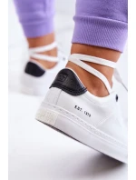 Kožené tenisky Big Star model 21580472 bílé a Černá - Big Star Shoes Kožené tenisky Big Star model 21580472 bílé a Černá - Big Star Shoes