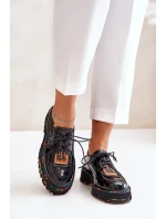 Lakierowane Półbuty Damskie Sznurowane Artiker 55C0499 Czarne Lakierowane Półbuty Damskie Sznurowane Artiker 55C0499 Czarne