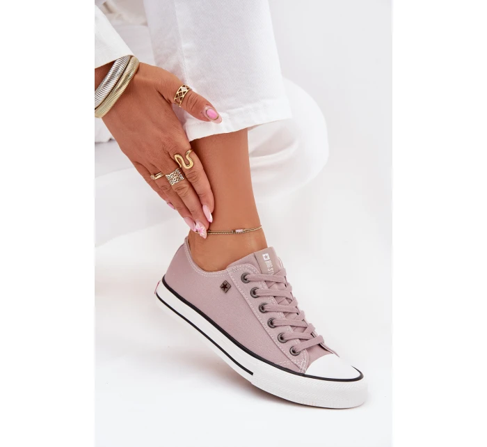 Dámské Nízké Tenisky Big Star model 21705183 Šedé - Big Star Shoes Dámské Nízké Tenisky Big Star model 21705183 Šedé - Big Star Shoes