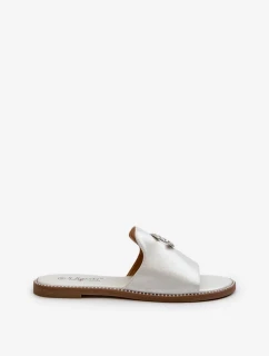 Elegantné dámske lesklé papuče s ornamentom S.Barski Silver