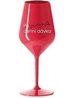 MUST HAVE DENNÝ DARČEK - červený nerozbitný pohár na víno 470 ml MUST HAVE DENNÝ DARČEK - červený nerozbitný pohár na víno 470 ml