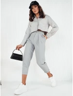 Dámske sivé nohavice BAFROT FashionStreet UY1888