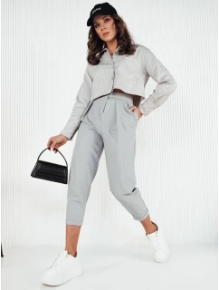 Dámske sivé nohavice BAFROT FashionStreet UY1888