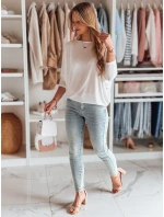 Dámska oversize maslová blúzka s príveskom LUZVIA ecru FashionStreet RY2771