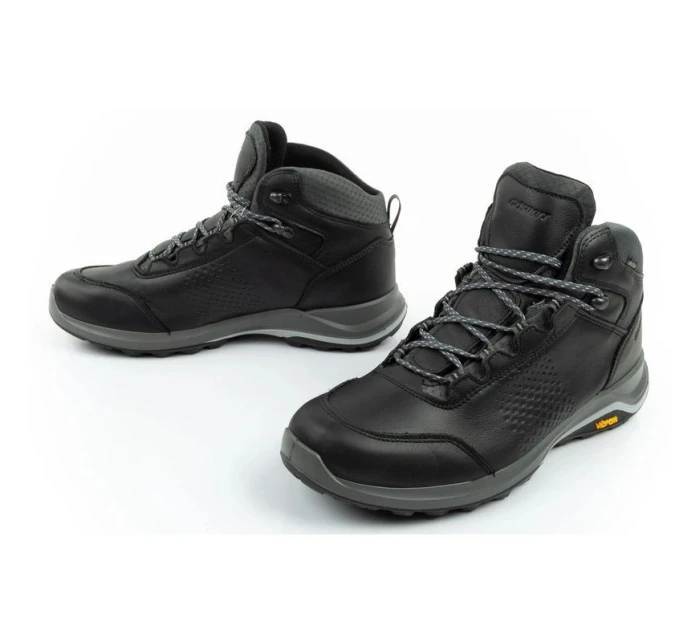 Grisport pánska treková obuv Nero avon SPO-TEX kožená čierna