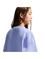 Detská mikina Nike Sportswear Club Fleece Light Purple FD2923 569