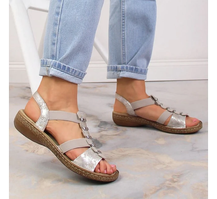 Dámske pohodlné sandále Rieker 62850-90 Dámske pohodlné sandále Rieker 62850-90