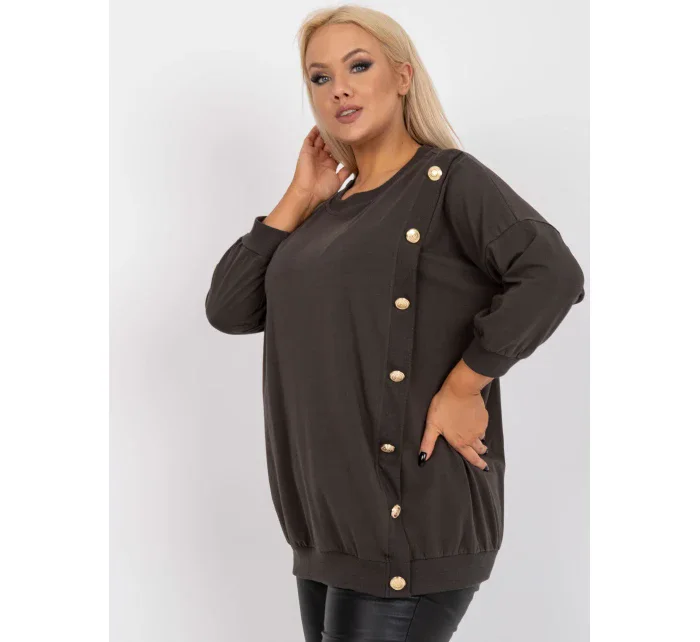 Blúzka RV BZ 7608.27 tmavá khaki