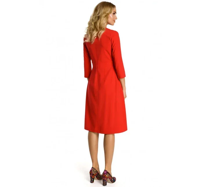 Šaty se předním dílem červené model 18001698 - Moe Šaty se předním dílem červené model 18001698 - Moe