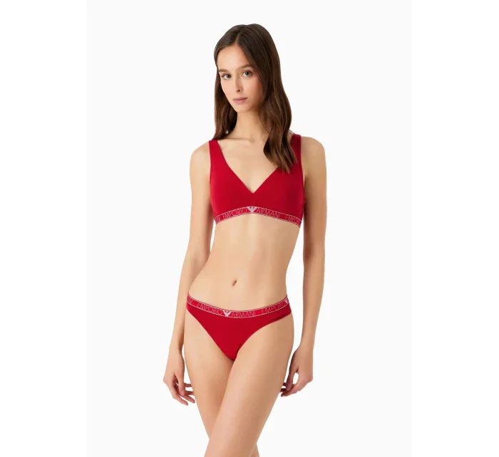 Dámske tangá 2PACK 163333 3F223 00173 červené - Emporio Armani