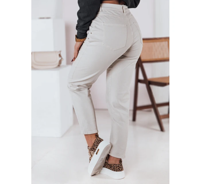 Dámské džínové kalhoty light beige Dstreet model 21983498 - FashionStreet