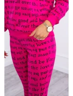 Fuchsiová sada s potlačou Fuchsiová sada s potlačou