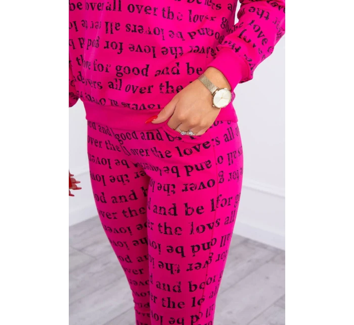 Fuchsiová sada s potlačou Fuchsiová sada s potlačou