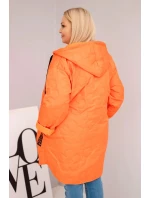 Dámska prešívaná bunda s kapucňou a HOPE Orange Dámska prešívaná bunda s kapucňou a HOPE Orange