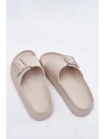 Dámské Pěnové Pantofle Na Platformě S Přezkou Béžové model 21697854 - Boto