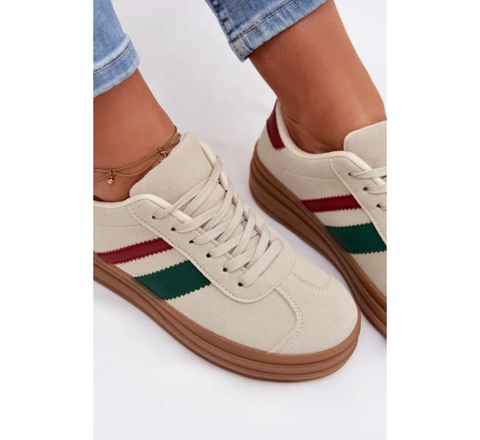 Dámské tenisky na platformě Béžové Janivelle