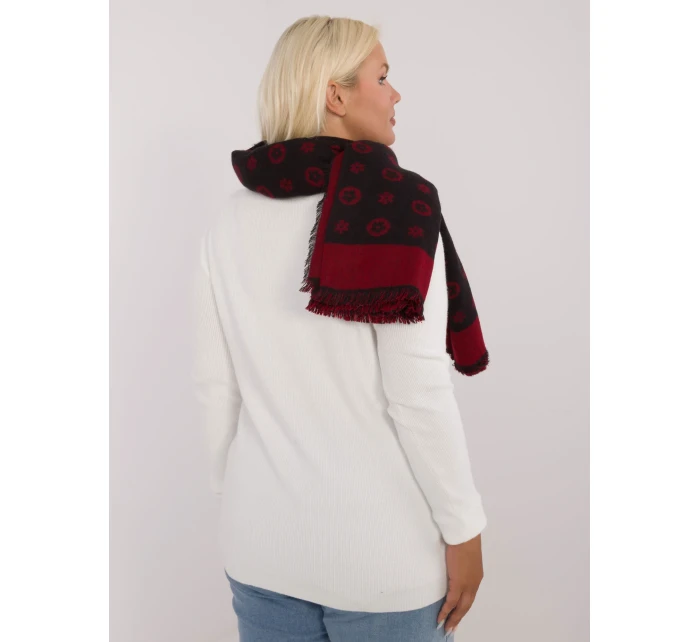 Šatka AT SZ 1701.61 čierno-červená