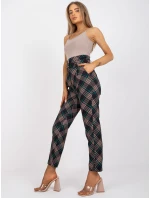 DHJ nohavice SP 3689.08 čierna a zelená