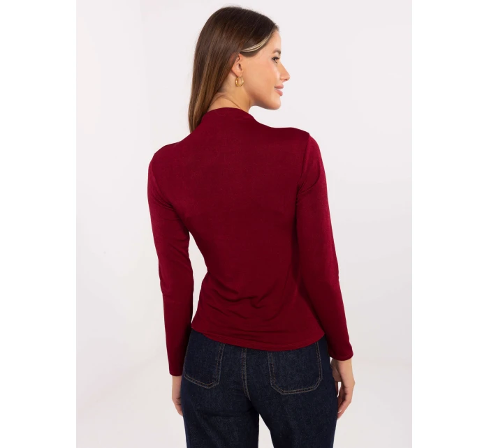 Bluzka IT BZ model 21441268 bordowy - FPrice Bluzka IT BZ model 21441268 bordowy - FPrice