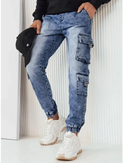 Pánske modré nákladné nohavice UX4229 - Dstreet