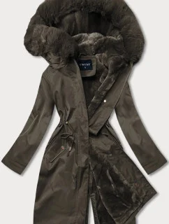 ZIMOWA KURTKA DAMSKA NA MISIU KHAKI model 21243996 - S'WEST