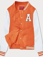 Dámska vysokoškolská mikina oranžová (AMG-57)