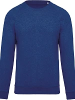 Kariban K 480 Pánska mikina s raglánovými rukávmi z bio bavlny 20.K480 ocean blue heather