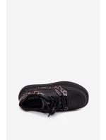 Damskie Sneakersy Na Platformie Big Star SS274358 Panterka Czarne Damskie Sneakersy Na Platformie Big Star SS274358 Panterka Czarne