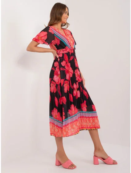 Šaty DHJ SK 11331 5.19 čierna a červená Šaty DHJ SK 11331 5.19 čierna a červená