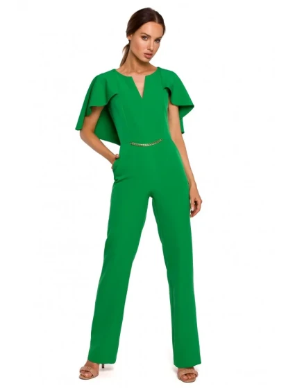 M670 Kombinéza s volánikmi - zelená