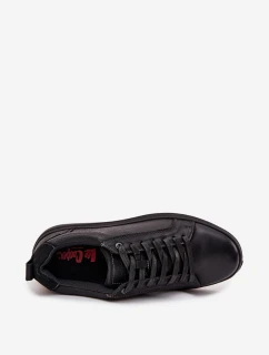 Pánske kožené tenisky Lee Cooper - čierne