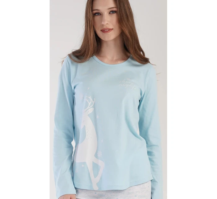 Dámske dlhé pyžamo Jelen - Vienetta