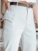 Dámské kalhoty světle šedé Dstreet model 21986181 - FashionStreet