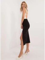 Sukňa MI SD 25999.73 čierna a strieborná