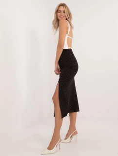 Sukňa MI SD 25999.73 čierna a strieborná