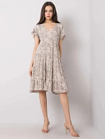 Dámske voľné šaty s volánom awd0465 - FPrice