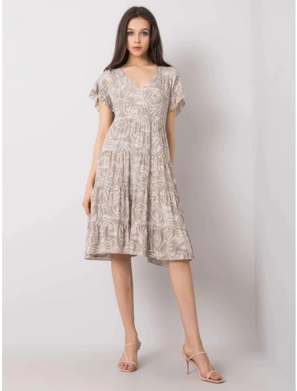 Dámske voľné šaty s volánom awd0465 - FPrice Dámske voľné šaty s volánom awd0465 - FPrice