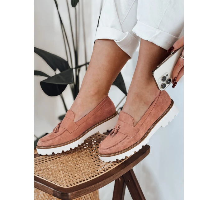 Dámské ažurové mokasíny pink Dstreet model 21984189 - FashionStreet Dámské ažurové mokasíny pink Dstreet model 21984189 - FashionStreet